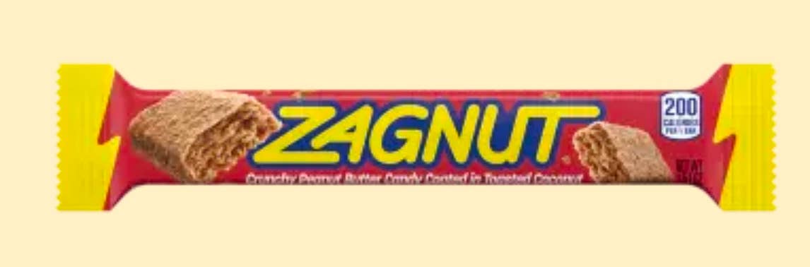 O'Shea's Candies Sweet Shop - Wholesale Chocolate Bar - Nostalgic 1930 Original Nostalgic Zagnut Bar 18ct Retro Box3