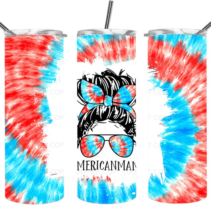 American Mama Americana Becher, 20 Unzen, 4. Juli für den Großhandel von Perfectly Diverse Trendz, LLC