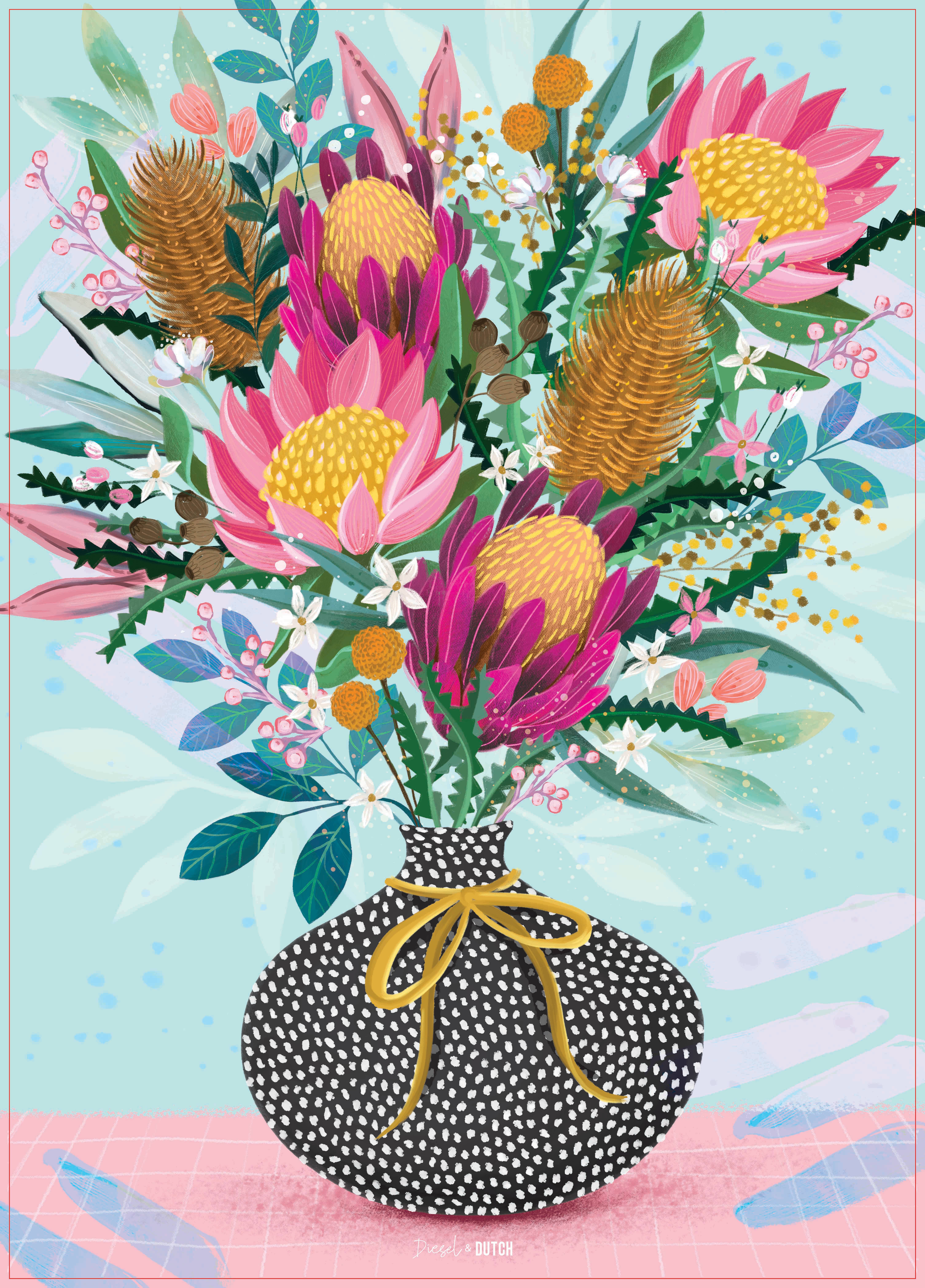 Diesel & Dutch - Wholesale Puzzle – Adult - Bushland Botanicals 1000pc Wall Jigsaw Puzzle5