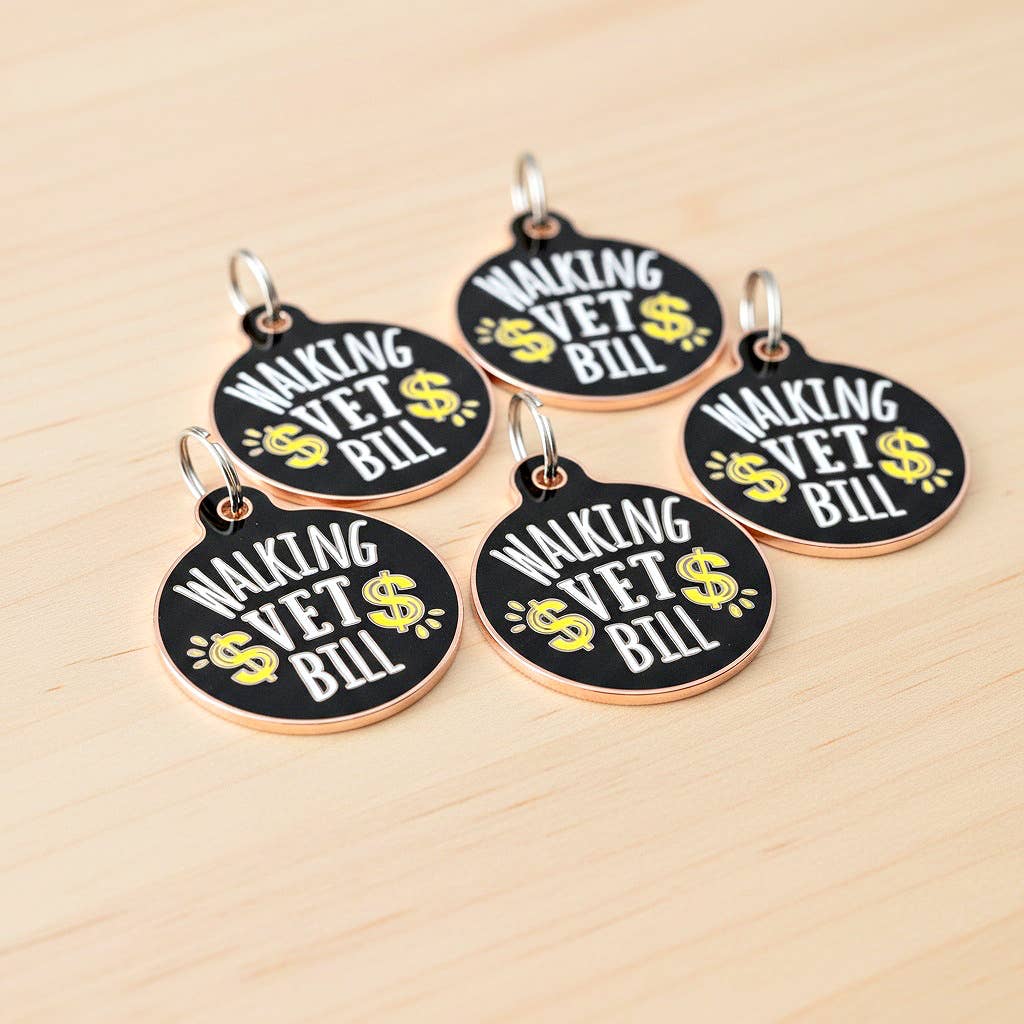 Bad Tags - Wholesale Pet Identification Tag - Cat/Dog - Dog ID Tag w/ Scannable QR Code - Walking Vet Bill9