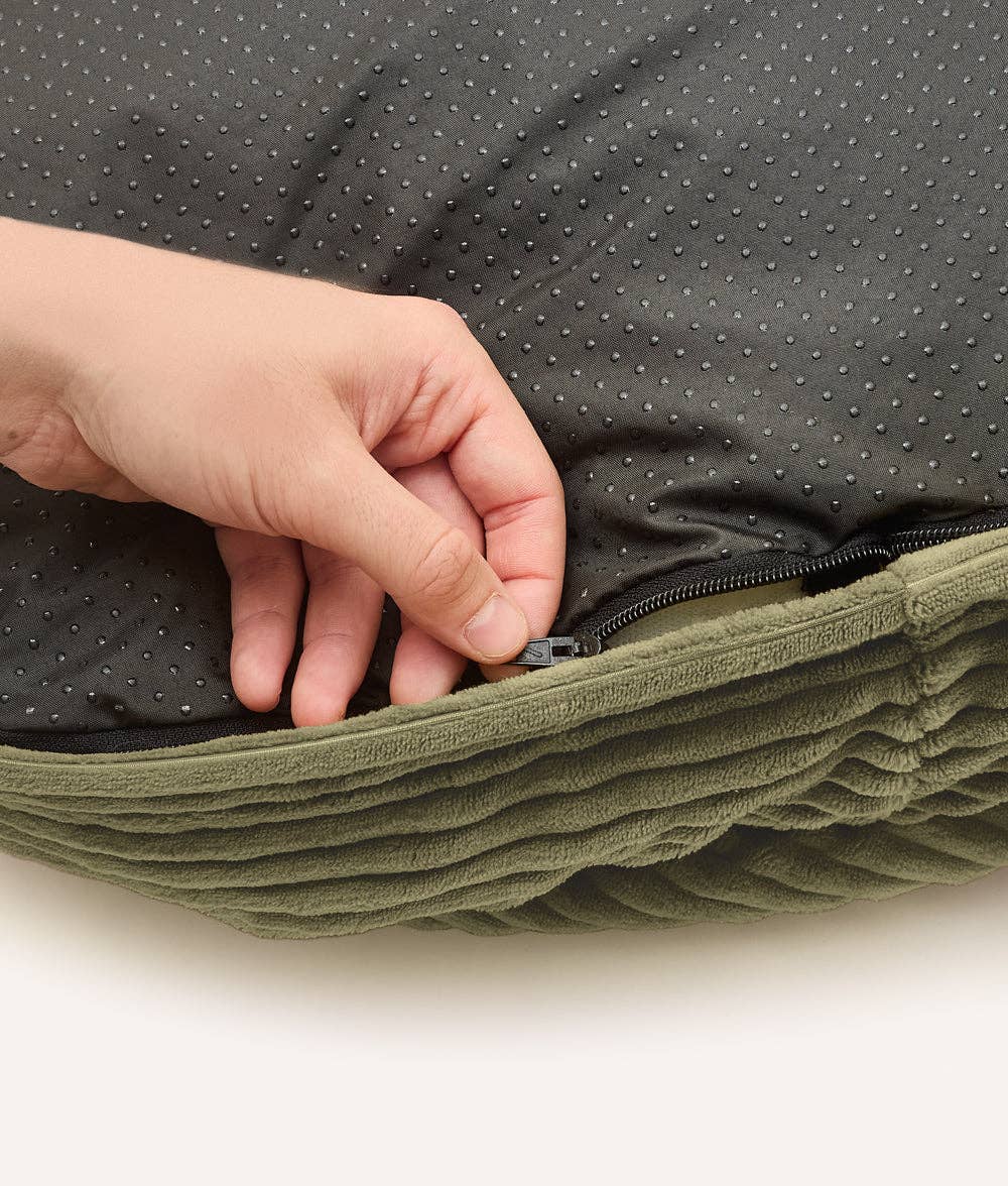 CAFIDE - Vendita all'ingrosso Letto - Cani - Letto per Cani con Cappuccio Verde Velluto, Maso5