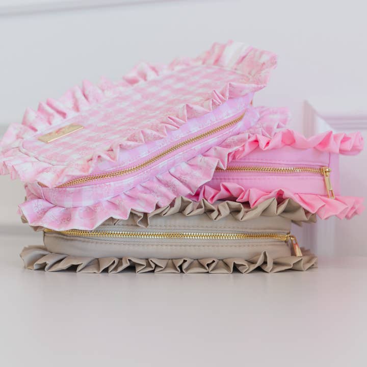 Hollis - Wholesale Pouch - Women's - Ruffled Nylon Medium Pouch