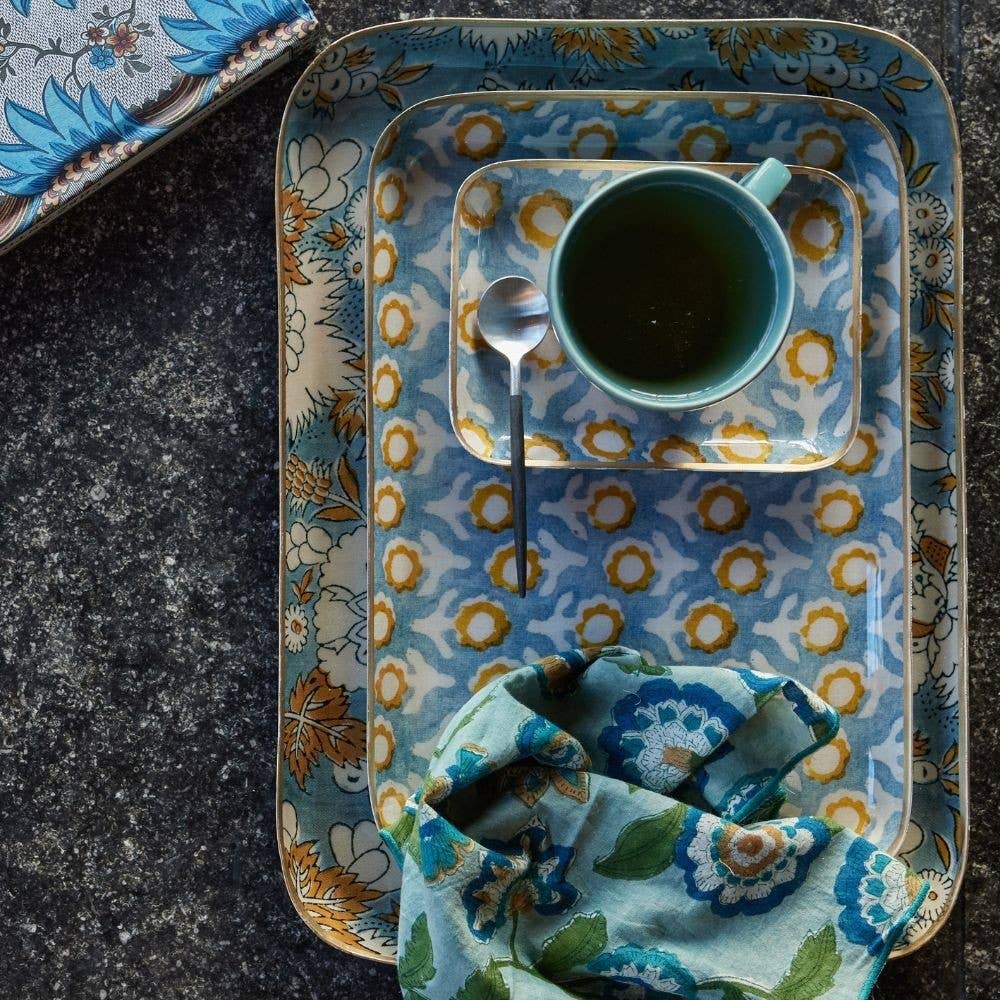 Bonheur du Jour - Venta al por mayor Bandejas decorativas - Plato Invitado - Vishnu Azul1