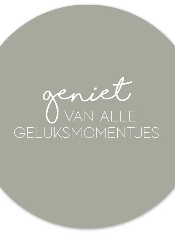 Muurcirkel geluksmomentjes verde por atacado de Label2X B.V.