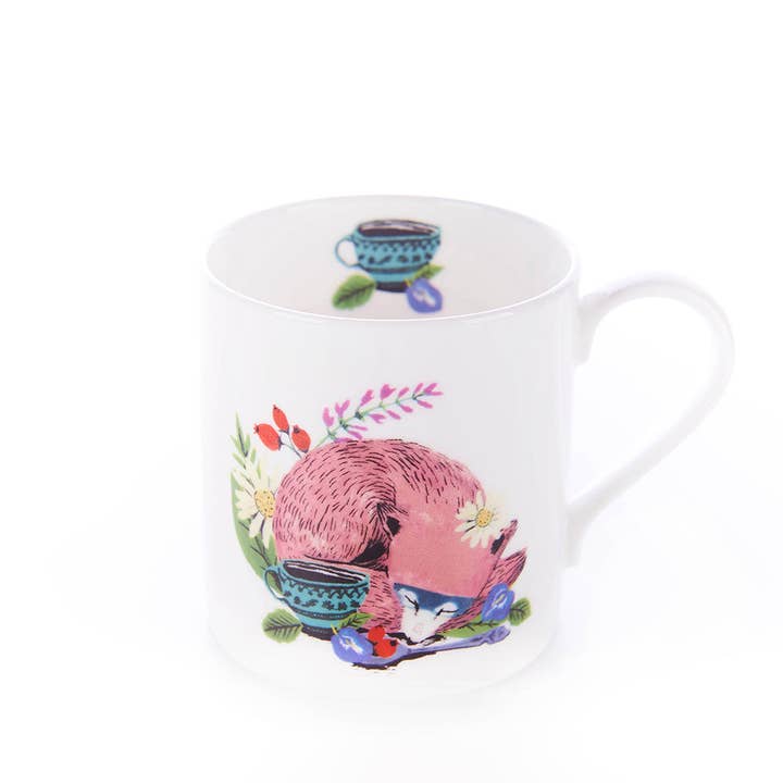 Snoozy Fox Mug for wholesale by Small and Wild Company