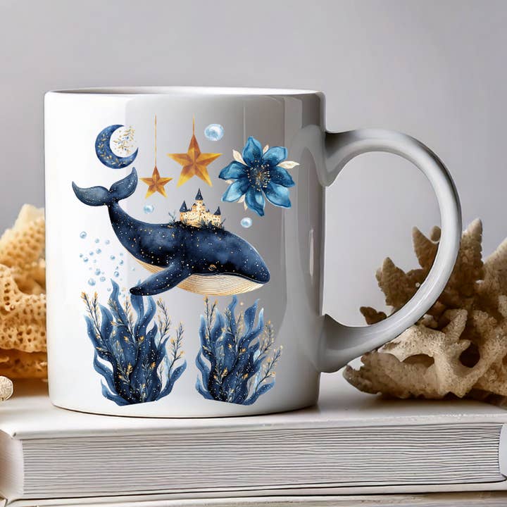 Ceramic Mug The Guardian of the Marine Worlds for wholesale by Les Moonettes