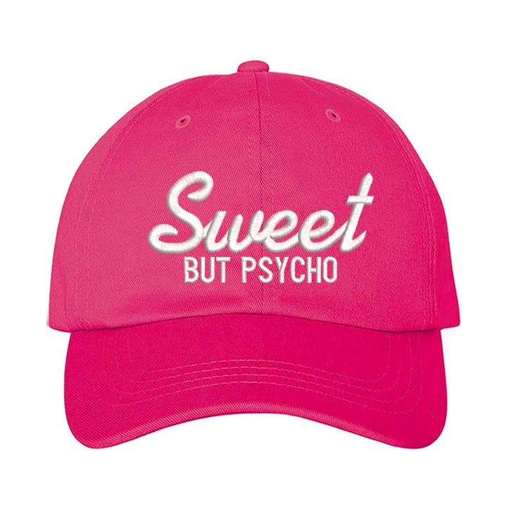 Sweet But Psycho Embroidered Baseball Hat for wholesale by DSY Lifestyle