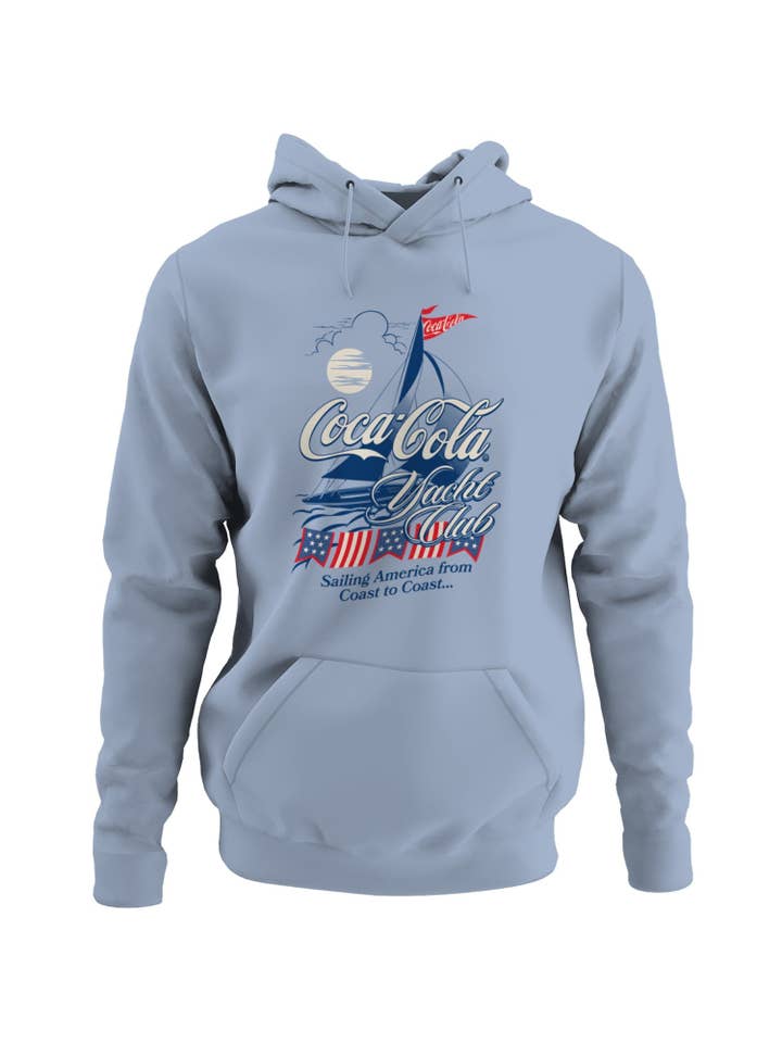 Officially Licensed Coca Cola Coca-Cola Yacht Club Adventure Men's Hoodie for wholesale by Snack Tees