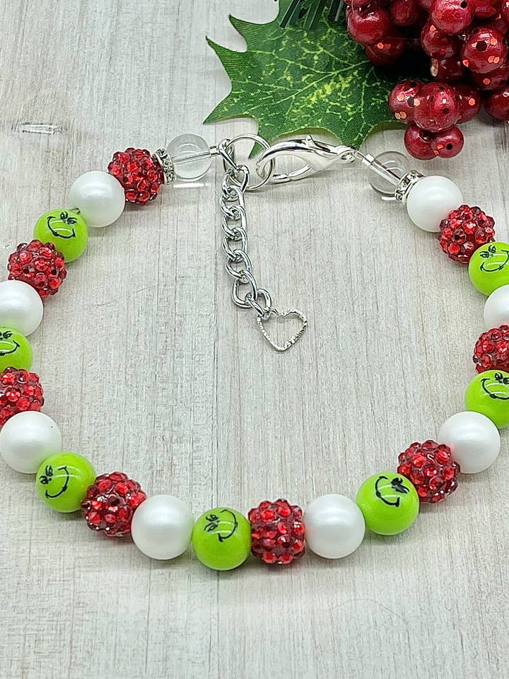 COLLAR MINI GRINCH 12MM para venta al por mayor de My Trendy Little Pup