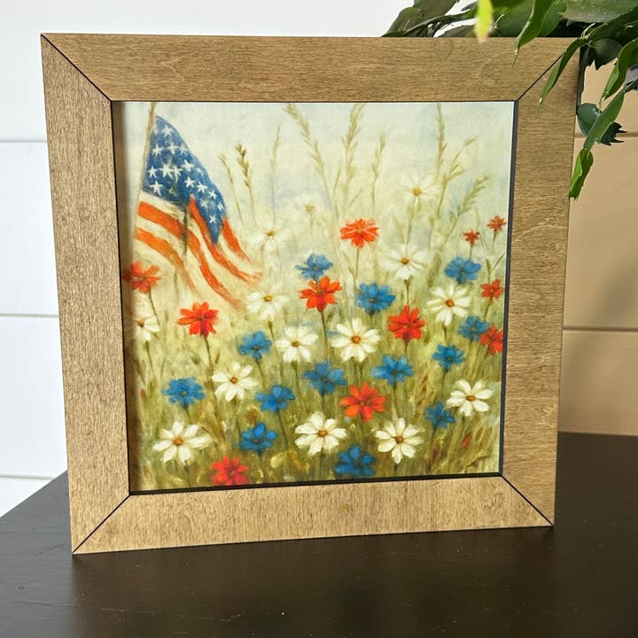 8,5" Sterne, Streifen & Wildblumen für den Großhandel von Farmhouse Decor & Co.