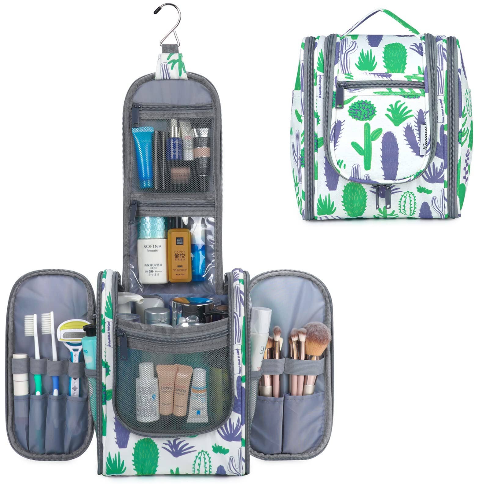 NARWEY INC - Wholesale Toiletry Bag - Women's - Large Hanging Toiletry Bag With Hook Cosmetics Organizer256