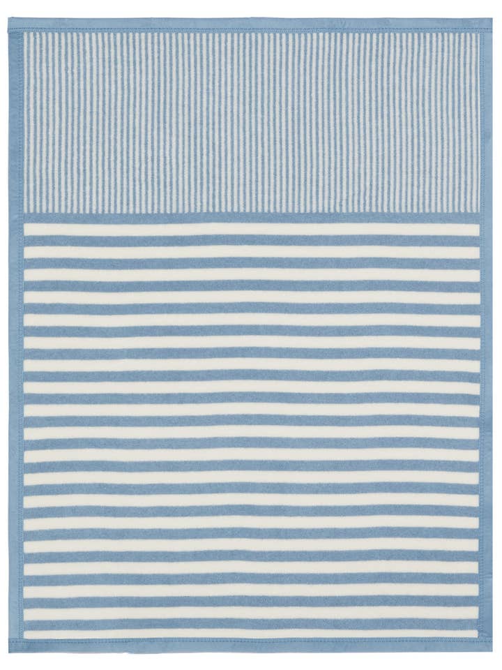 Sweet Pea Stripe Fog Mini Blanket for wholesale by ChappyWrap
