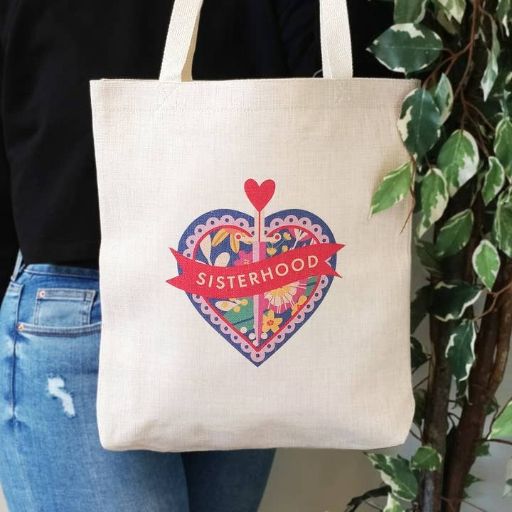 Sisterhood Tote Bag for wholesale by Bookishly (No US Import Fees)