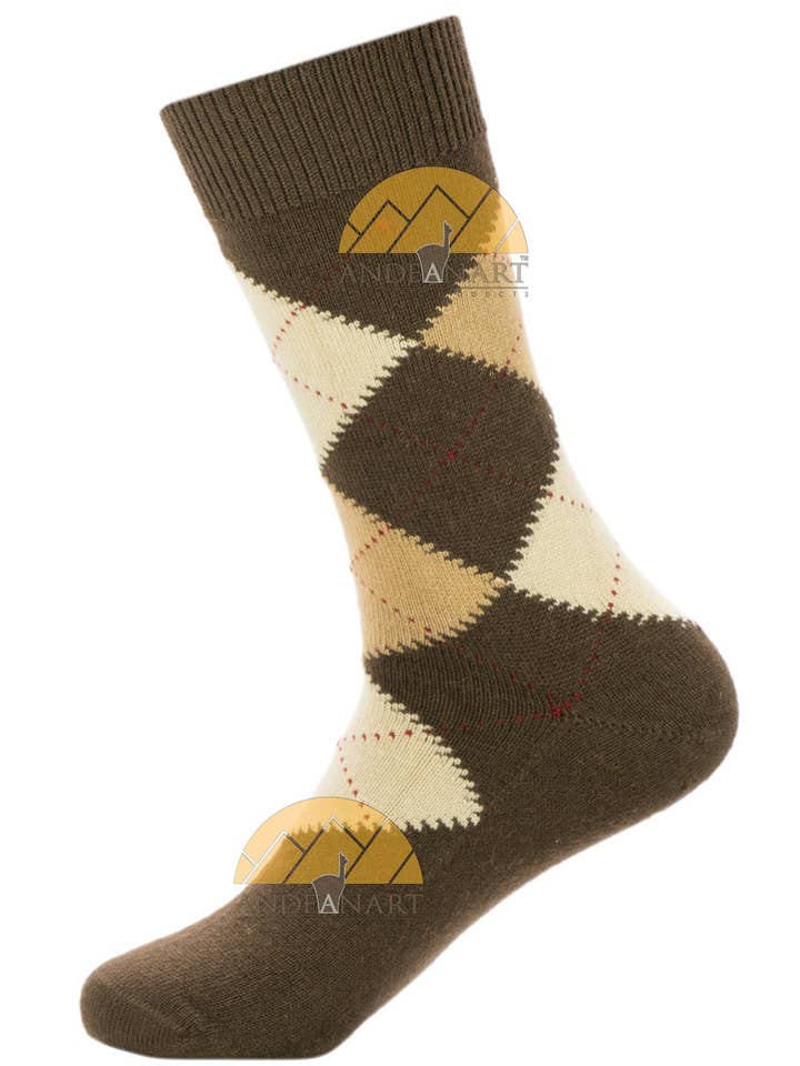 Calzini eleganti in alpaca Argyle - di AndeanSun - US STOCK per la vendita all'ingrosso da parte di AndeanArt