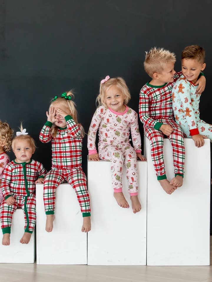 rainbow + co - Wholesale Jumpsuit - Baby - Traditional Plaid Zippies