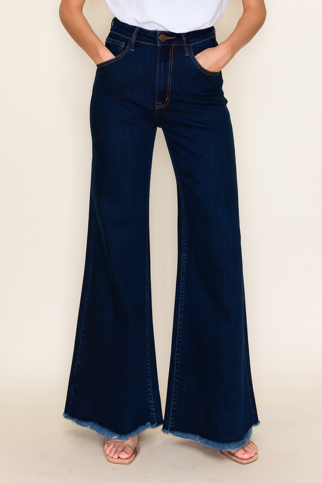 O2 Denim - Wholesale Jeans - Women's - PW511DK Wide Leg Denim Jeans  0