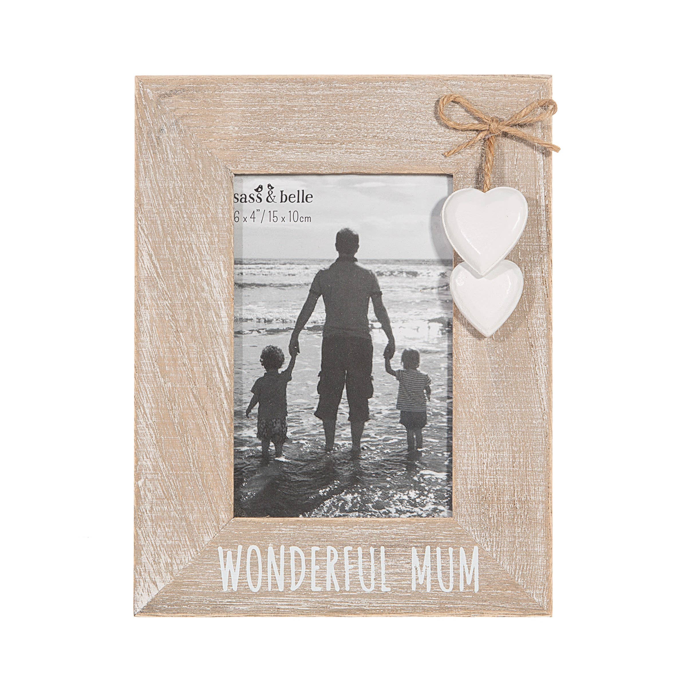 Sass and Belle – wholesale Picture frame – Wonderful Mum Heart Frame0