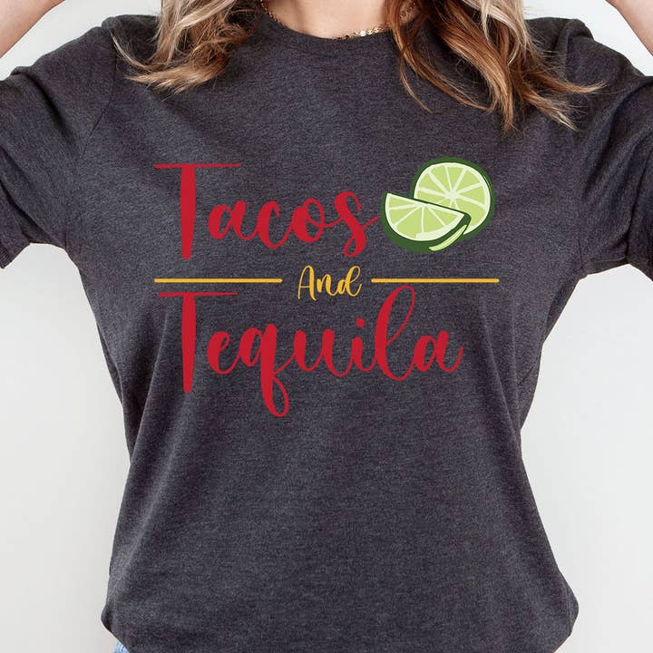 Tacos og tequila grafisk tee for engroshandel hos Select Apparel