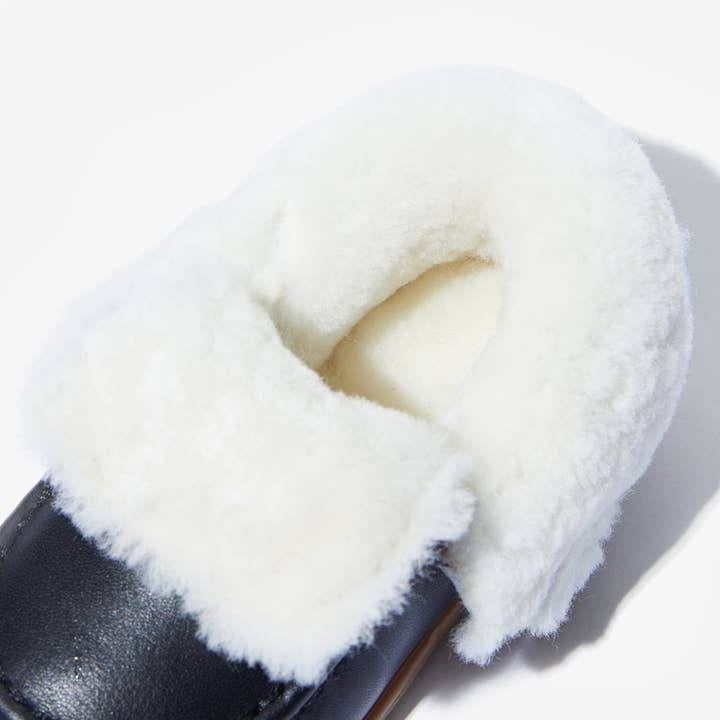 Woolly Kids - Wholesale Booties – Baby - Fur Jodi - Pearl Black3