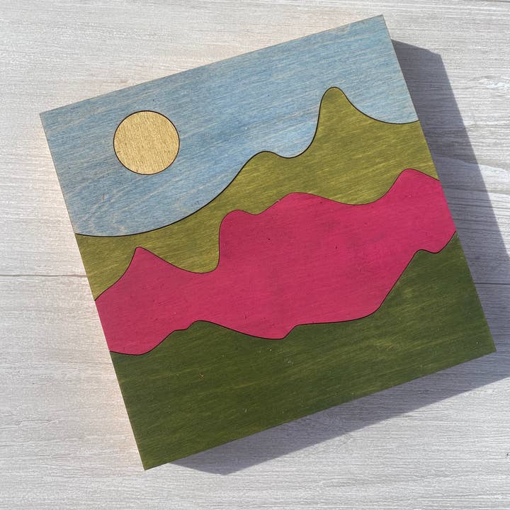 Sun over the Mountain / Wood Decor for wholesale by Simple and Sylvan