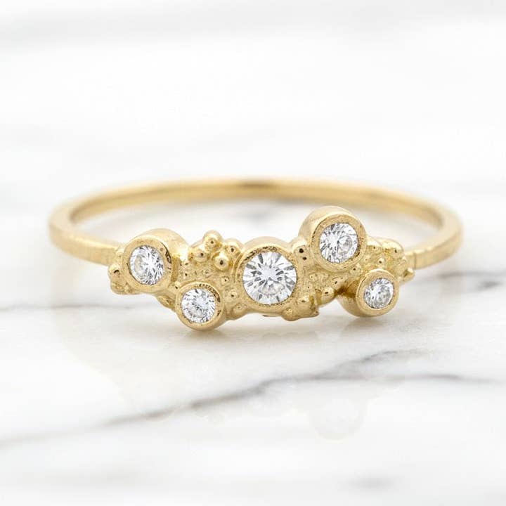 J + I Jewelry - Wholesale Multi-Stone Ring - Diamond Cluster Ring0