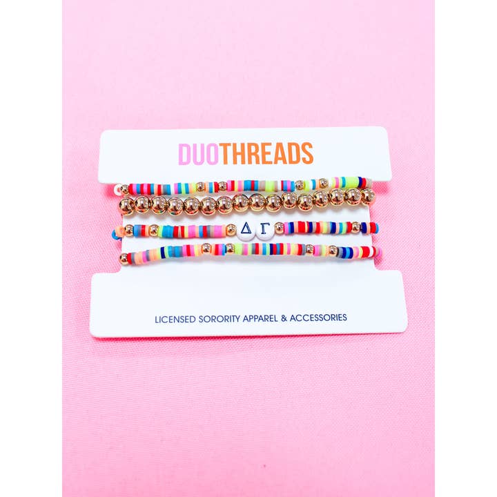 Duo Threads - Wholesale Jewelry Set - Miley Sorority Bracelet Stack10