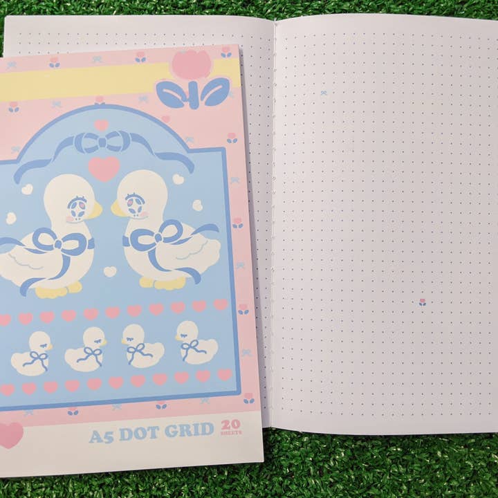 country blue bow geese notebook for wholesale by Medium Mushroom