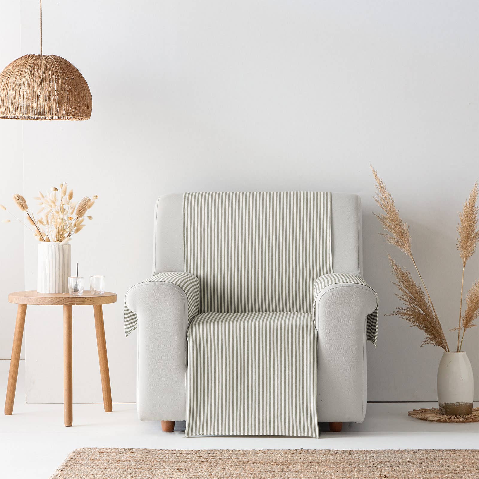 GAMUSI - Wholesale Chair/Sofa Slipcover - Smooth cotton plain sofa cover ALICANTE51