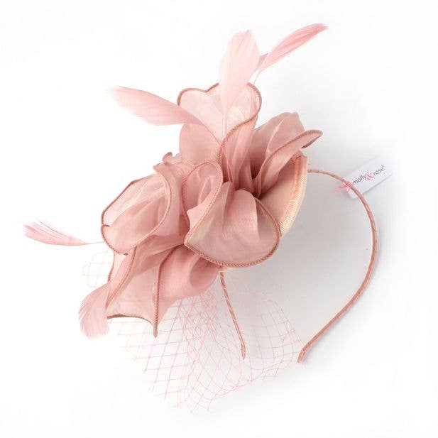 Inca UK - Wholesale Fascinator Hat - Women's - Style Fleur. Pink Chiffon Fascinator On An Aliceband