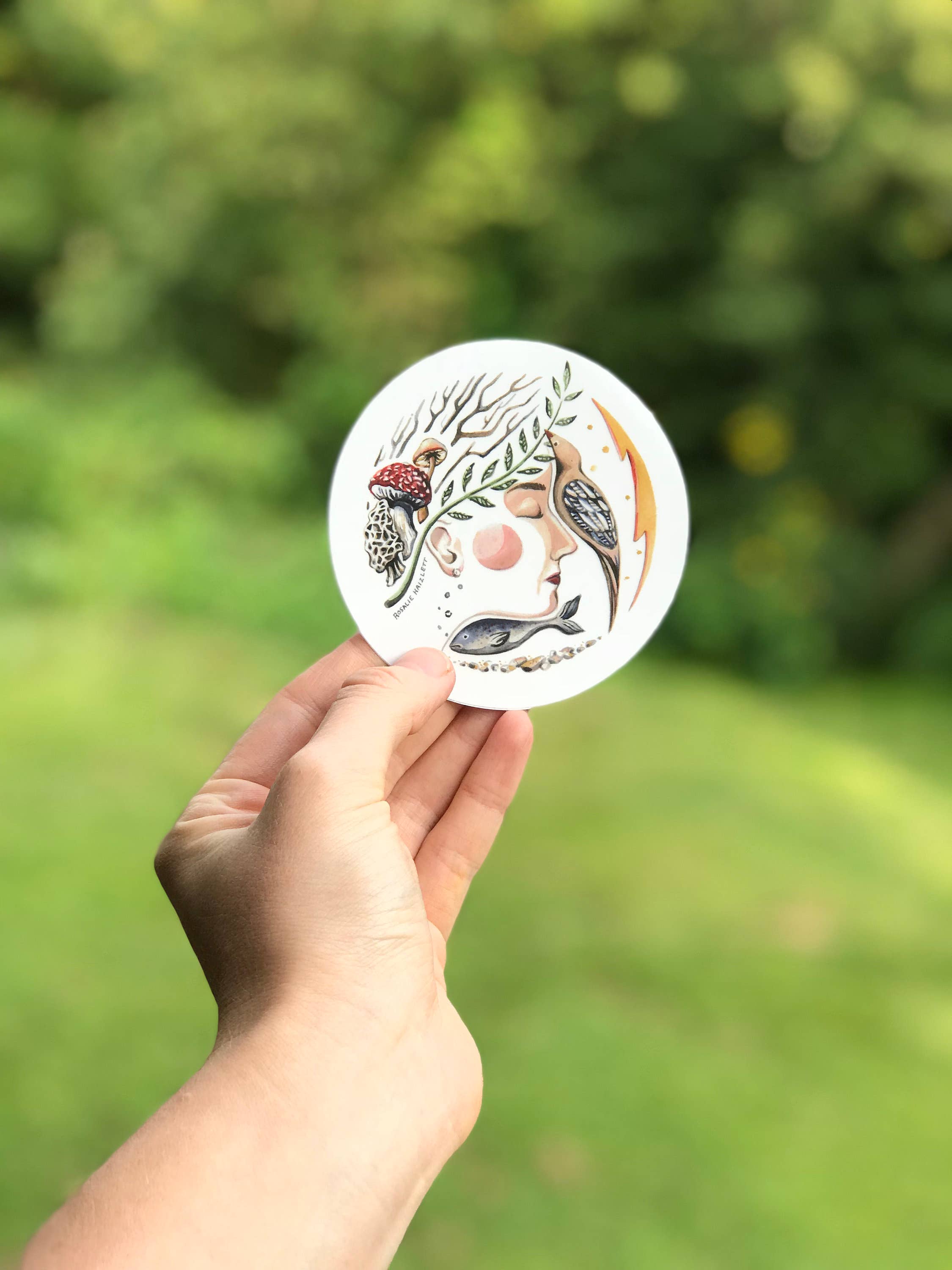 Rosalie Haizlett Illustration - Wholesale Sticker - Nature Girl Waterproof Sticker2