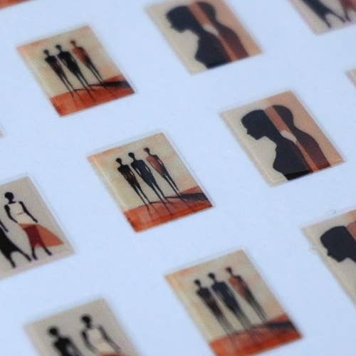 Elegant Holiday Minimal Nail Stickers – Multi-Size Edition for wholesale by COCOA.isms