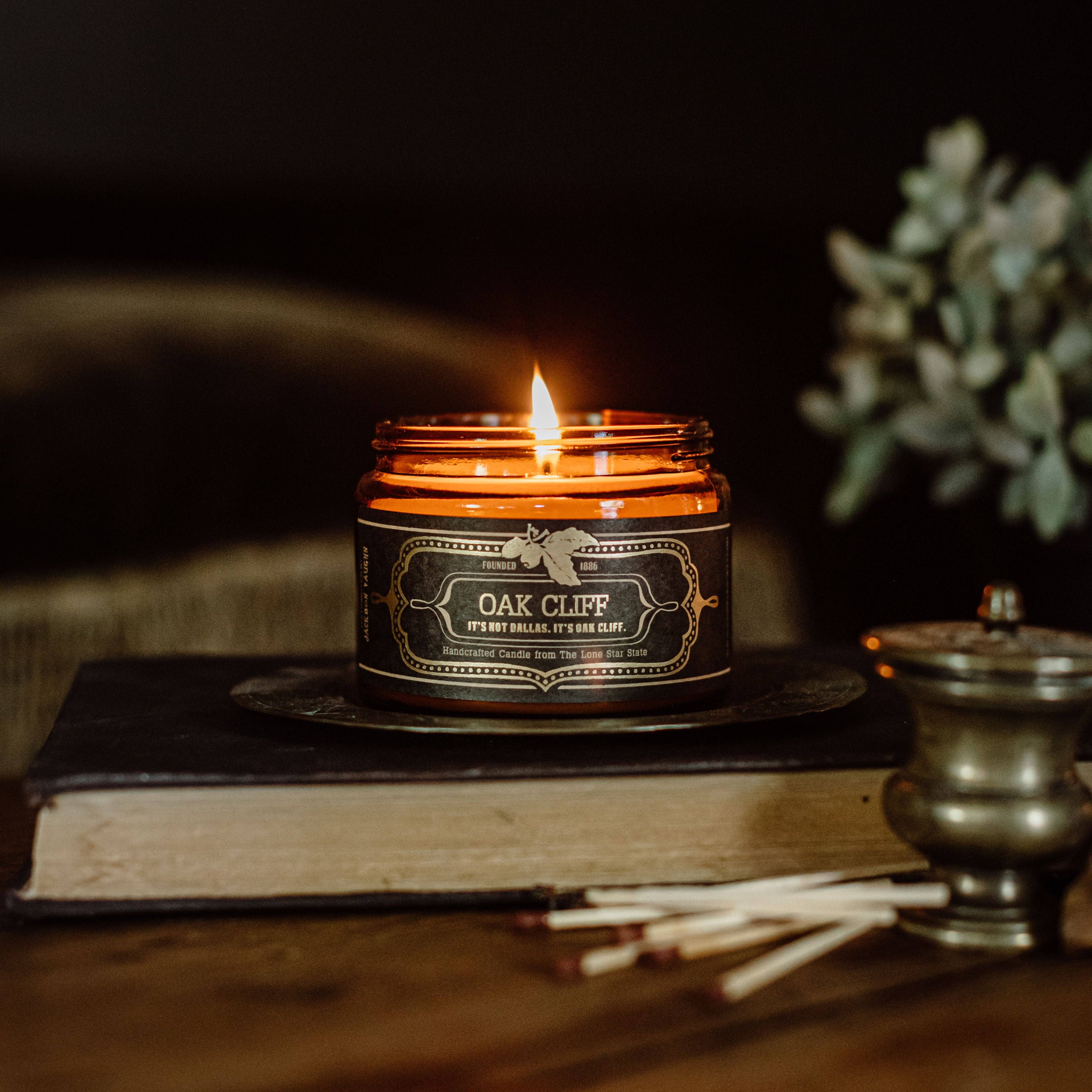 Jackson Vaughn - Vente Bougie en bocal - Bougie Oak Cliff (collection Texas)