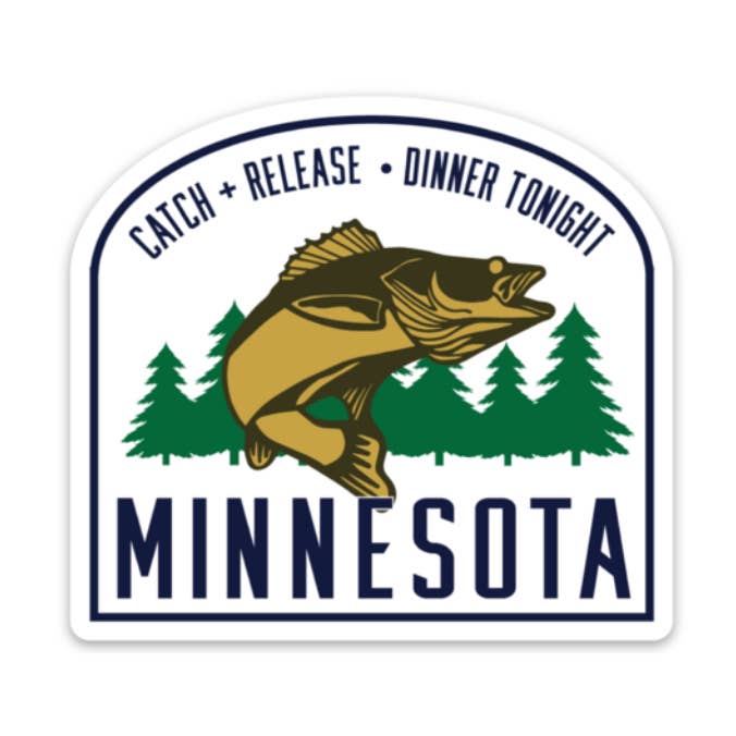 Insignia de Walleye de WS MN | Pegatinas para venta al por mayor de Creative Compass