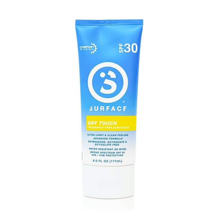 SPF30 Dry Touch Sunscreen Lotion 6oz. for wholesale by Surface Sunscreen
