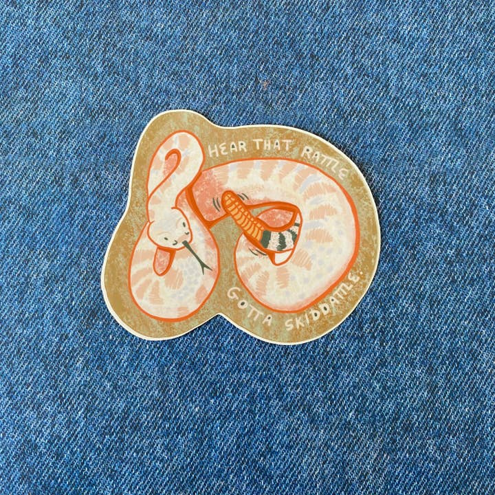 June Jewell Designs - Wholesale Sticker - 3” Rattlesnake Vinyl Sticker4