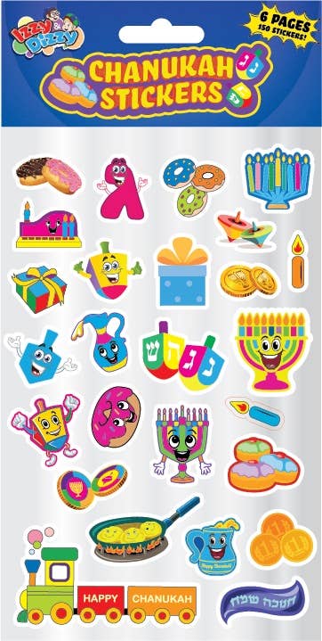 Ner Mitzvah - Wholesale Party Favor - Chanukah Stickers0