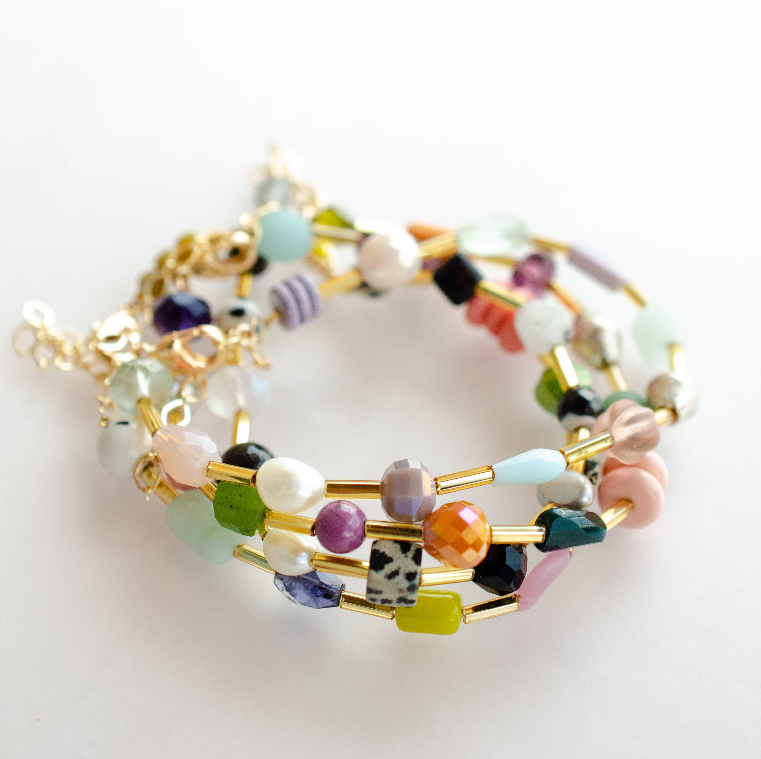 Jill Makes - Vente Bracelet de perles - Bracelets colorés à perles avec fermoir - Mariposa4