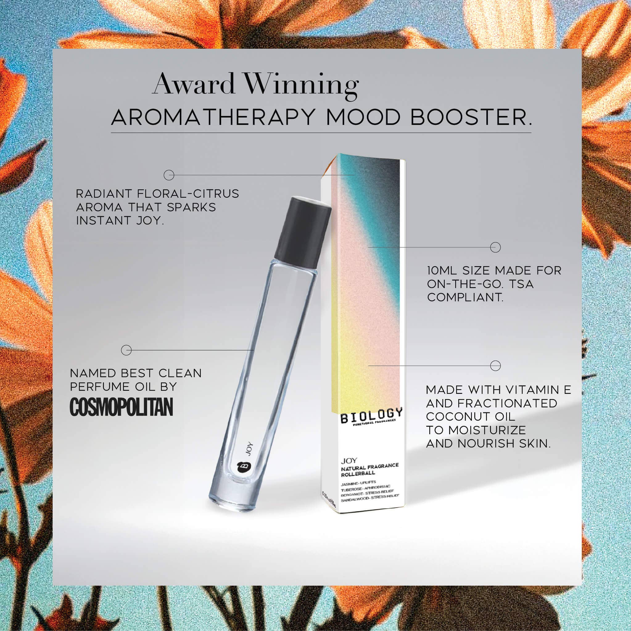 Biology Functional Fragrances - Wholesale Roll-On Fragrance - JOY – Jasmine Tuberose Sandalwood | Natural Fragrance Oil2