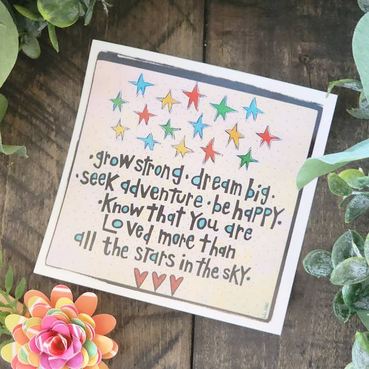 Pegatina Grow Strong para venta al por mayor de Julie Abbott Art