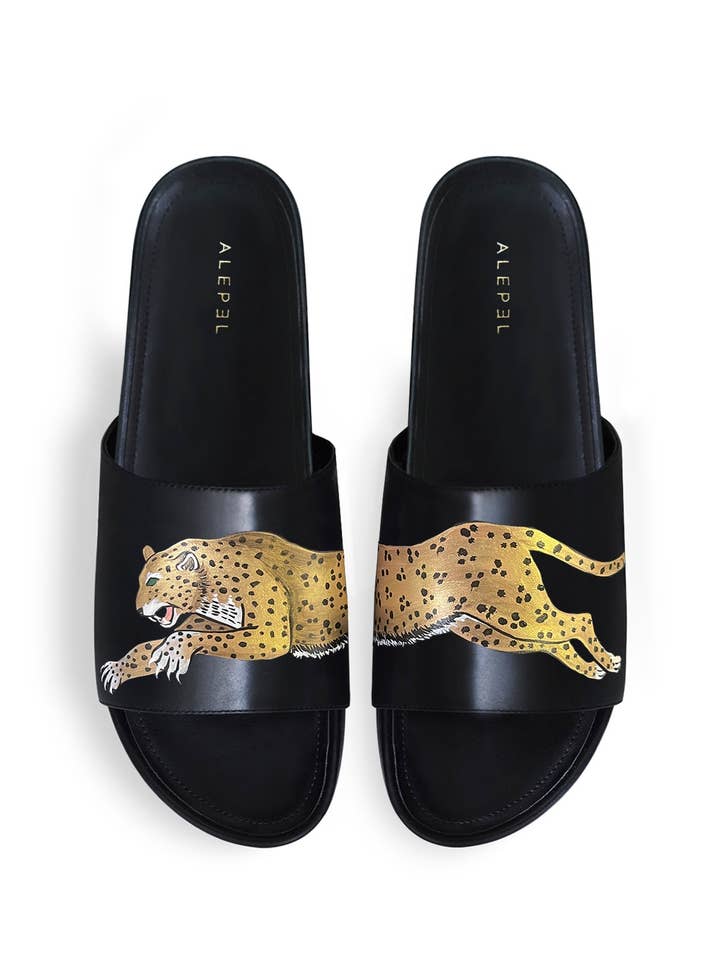 Leopard Black Slip On for wholesale by ALEPEL