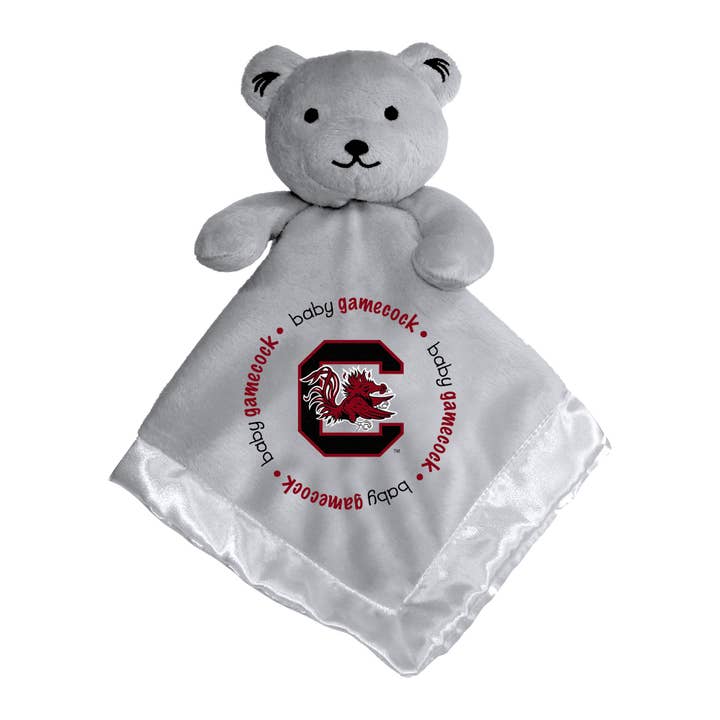 Masterpieces Puzzles - Wholesale Security/Cuddle Blanket - Baby - South Carolina Gamecocks - Security Bear Gray