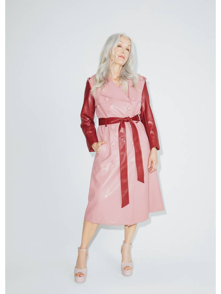 Hilary MacMillan - Wholesale Trench Coat - Women's - Two-Tone Trench Coat2