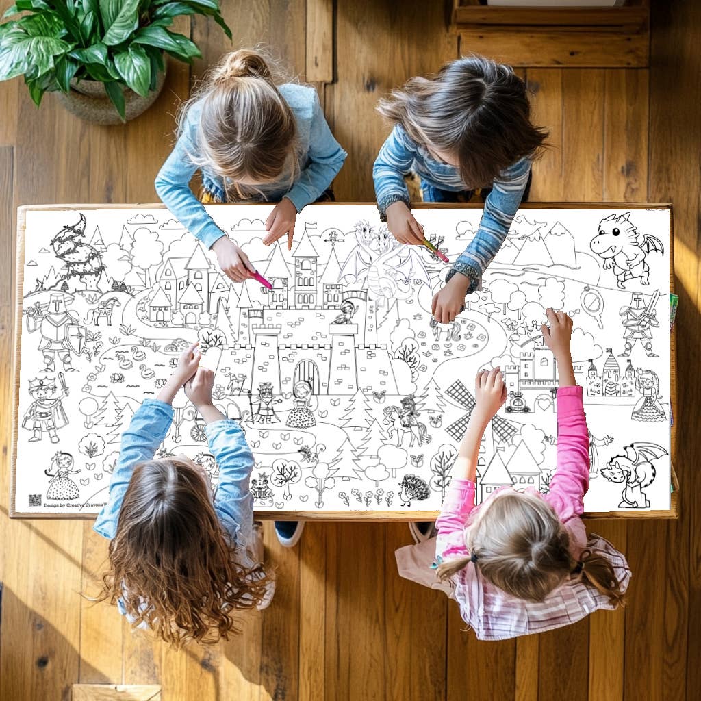 Creative Crayons Workshop - Wholesale Coloring Tablecloth - Kids & Baby - Fairytale Coloring Tablecloth | Kids Activity