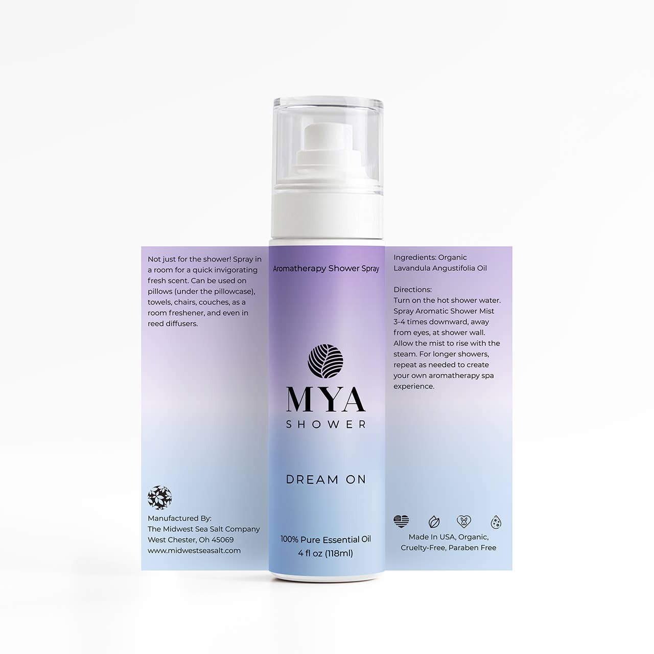 The Midwest Sea Salt Company – Großhandel Aromatherapie-Nebel – Dream On Aromatherapie-Duschnebelspray1