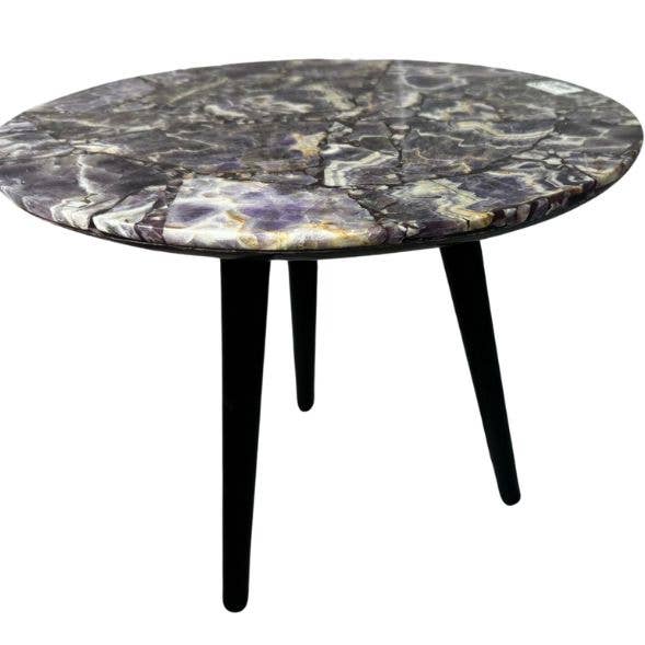 Tavolo circolare in ametista per la vendita all'ingrosso da parte di Crystal Magick Wholesale Ltd
