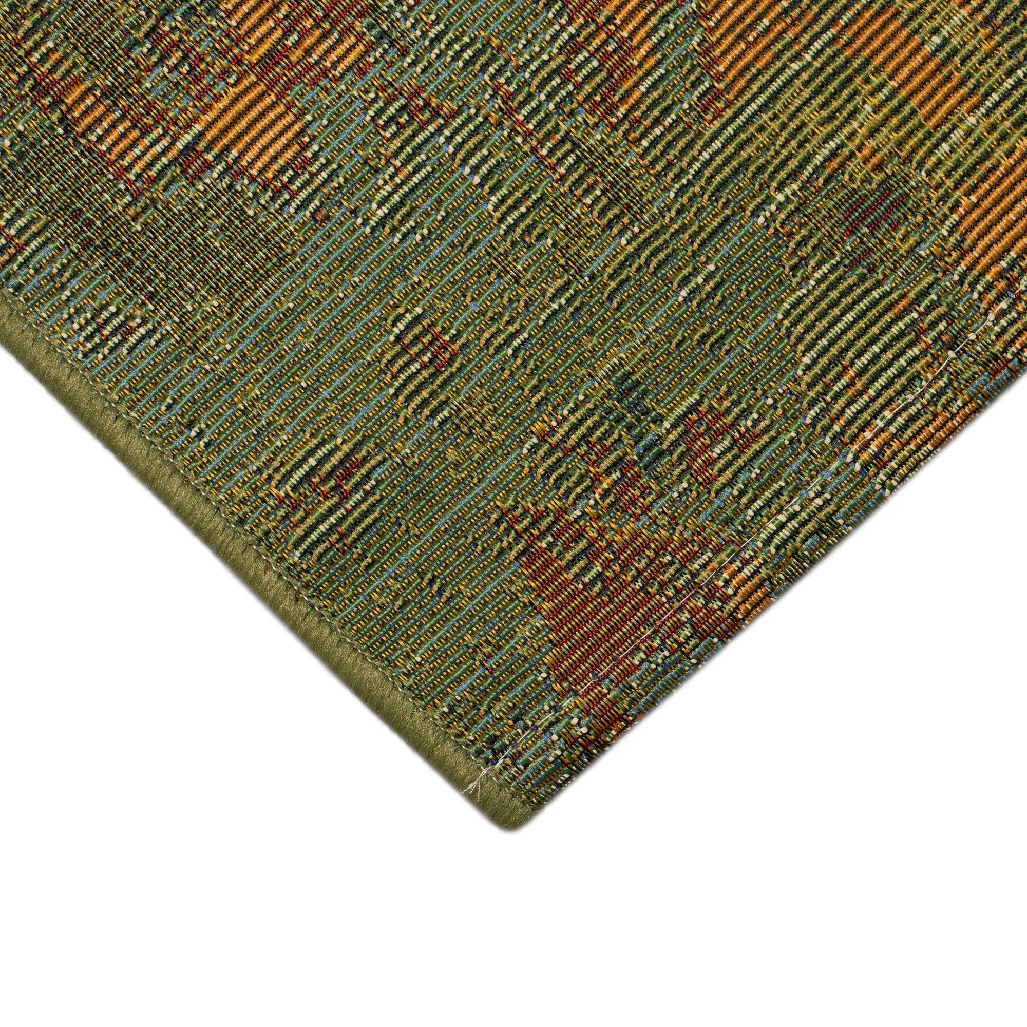 Marina Kermin Indoor/Outdoor Area Rug Green for wholesale on Faire6