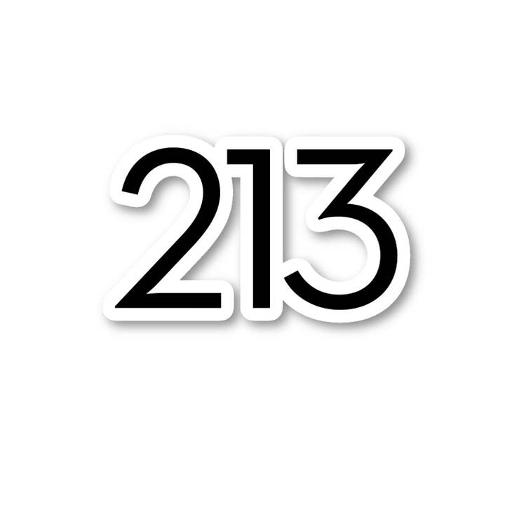 FunPopStickers - Wholesale Sticker - Los Angeles California 213 Area Code Area Code Home 3 Pack - Set of 2.5, 3 and 4 Inch Vinyl Laptop Stickers - Area Code Home for Laptop, Phone, Water Bottle, Car & More Decal (3 Pack)