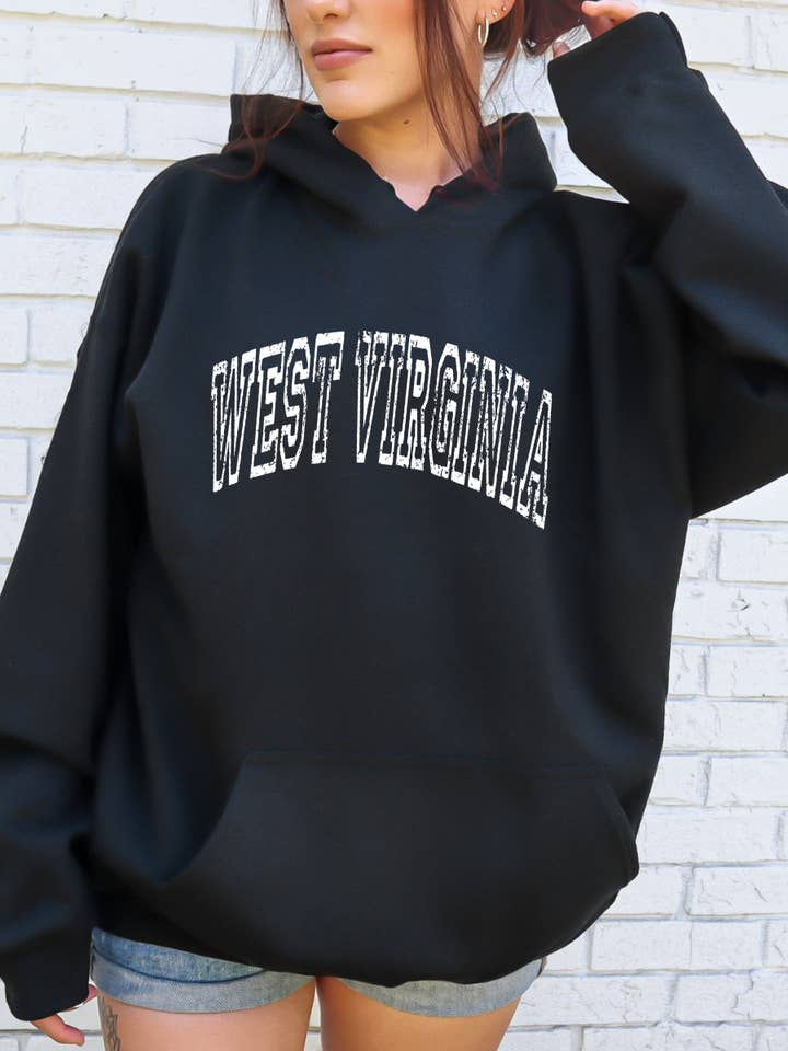 West Virginia State Hoodie for wholesale by Desert Raine