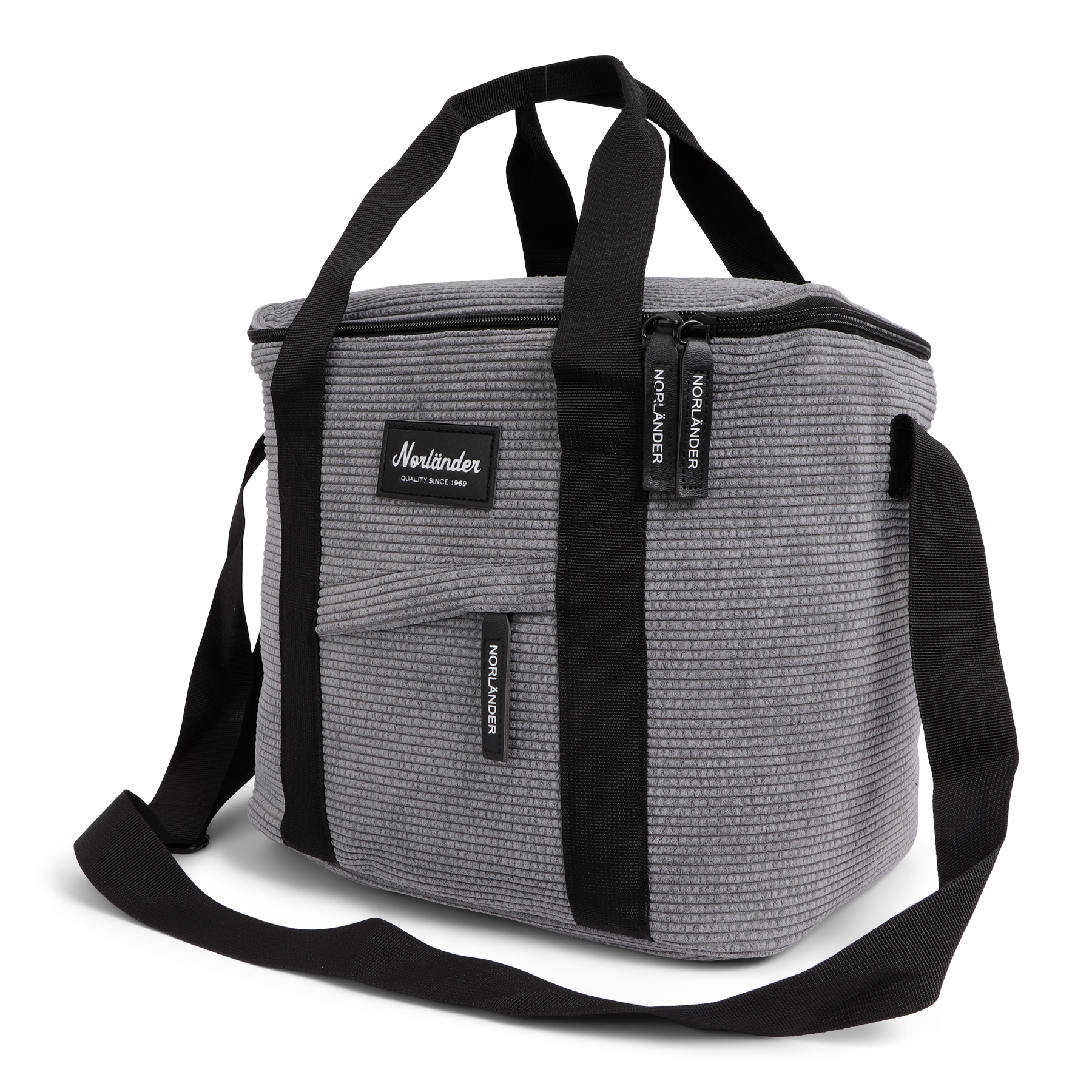 VewoTex - Wholesale Cooler/Cooler Bag - Cooler bag » Freezer bag » Insulated picnic bag in corduroy look » Insulated bag » Small cooler with handle and shoulder strap1