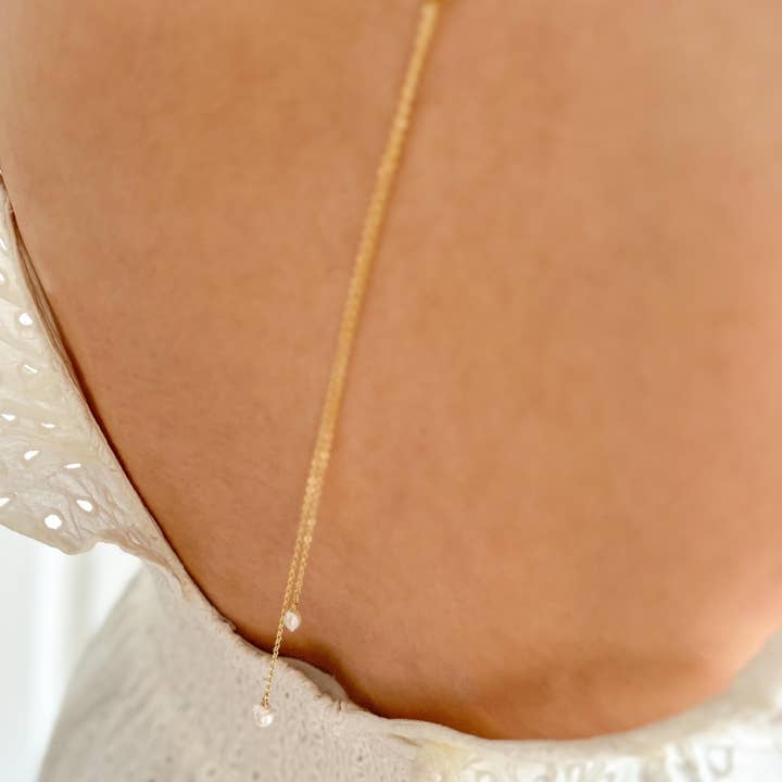 Pachanana - Wholesale Y-Neck/Lariat Necklace - Camélia back necklace1